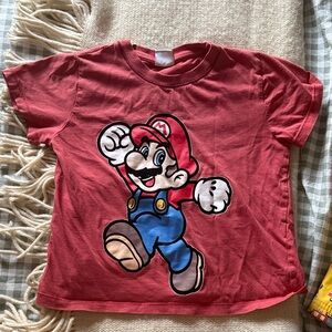 Zara Mario Kids Red T-Shirt size 5